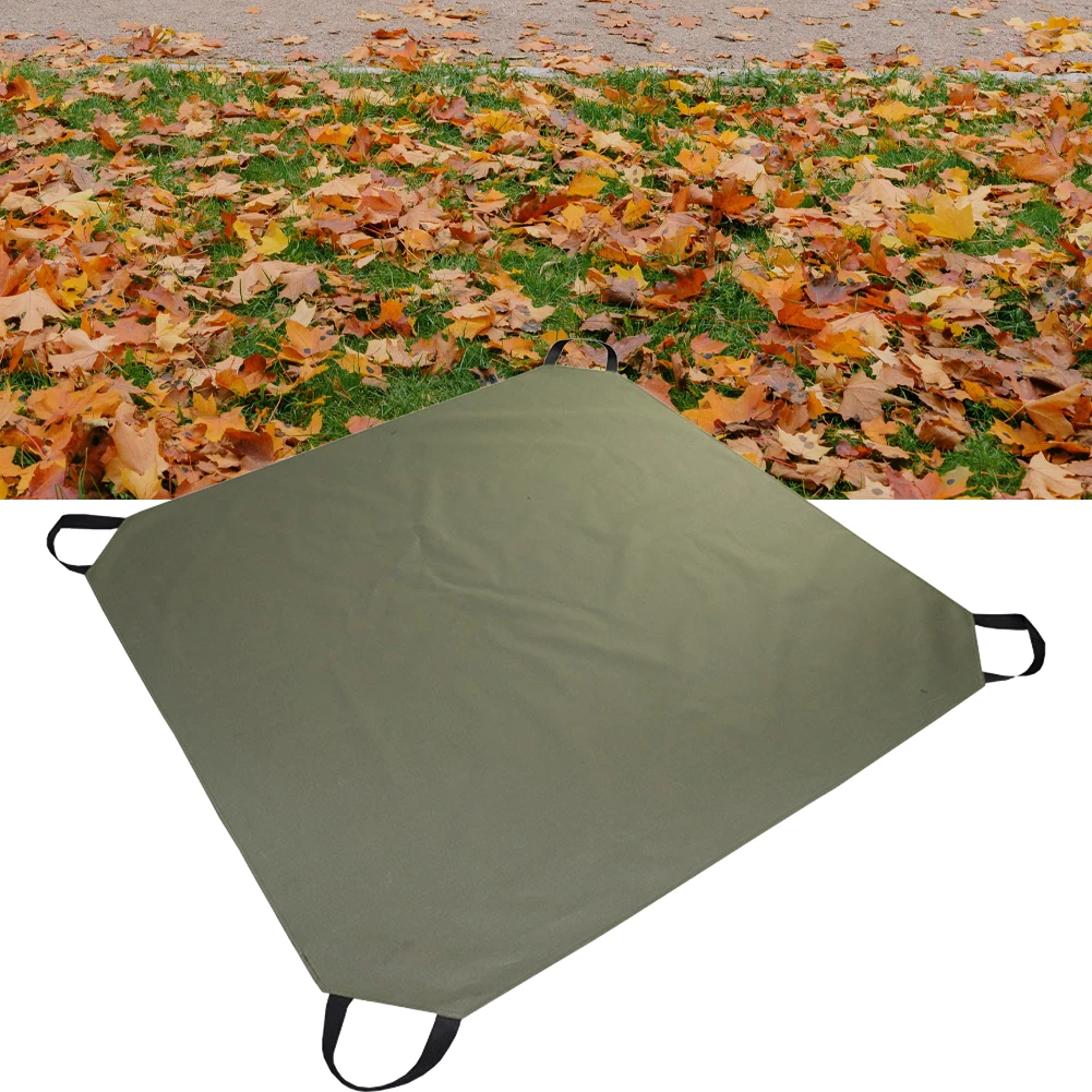 Practical Leaf Bag Leaf Storage Bag Tear Resistance 57*57 Inches 600D Oxford Fabric Foldable For Yard Cleaning