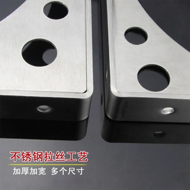 2 قطعة قوس ترايبود فضي اللون لرف الحائط خزانة الكتب مقصورة تصاعد قوس جبل دعم ثابت الرف