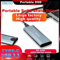 OSCOO M.2 Hard Disk Box 3.1 Dual Protocol NVME/NGFF SATA SSD Enclosure Type-C 3.1 Disk M.2 SSD Box 10Gbps Mkey/M&B Key SSD Case