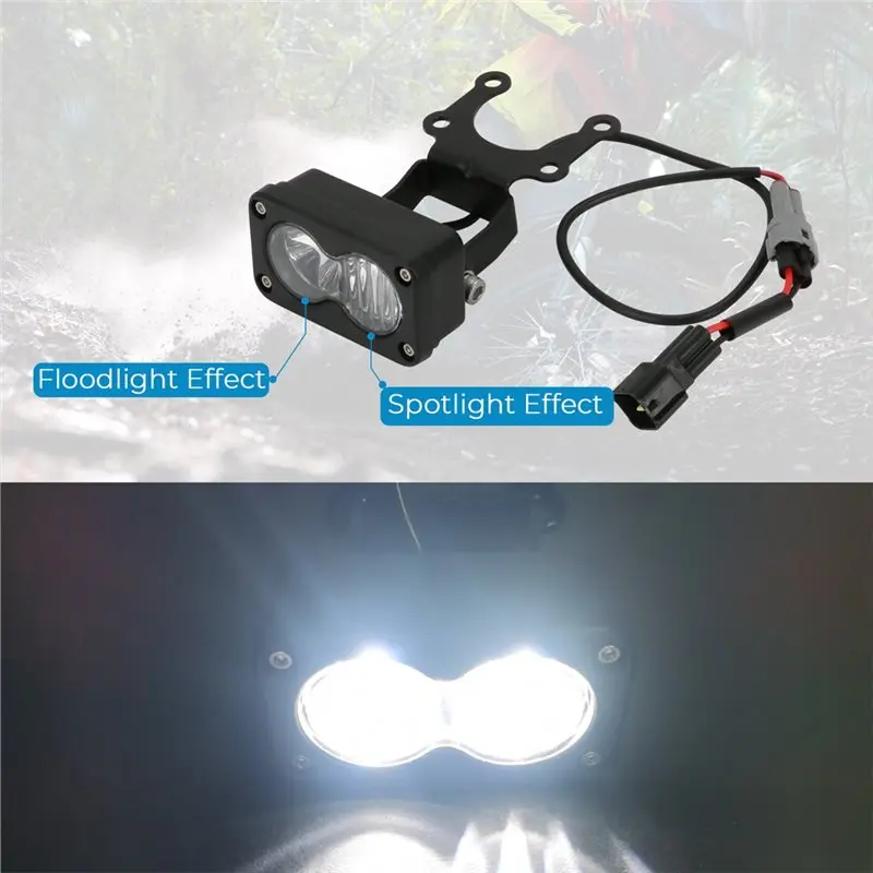 ABOK-Plug& Play 20W LED Headlight Kit 6000-6500K For Surron Light Bee X Segway X260 Talaria Sting MX4 MX3 N