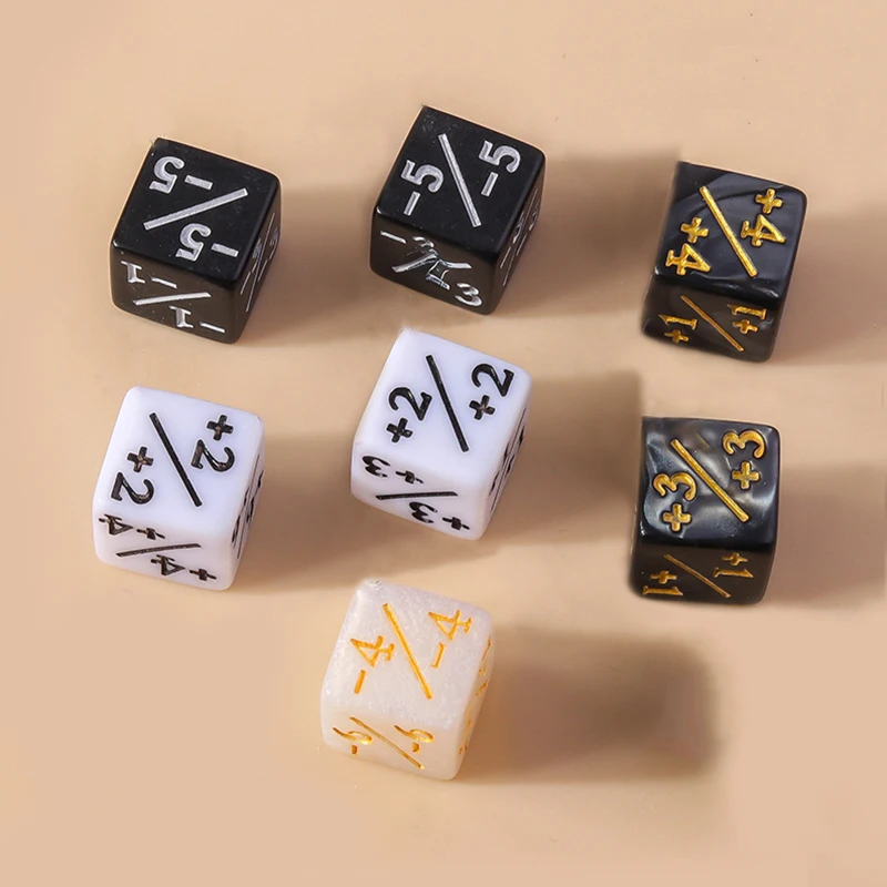 Leslie 7-teiliges Gemischtes Buntes Acryl-Würfelset Mehrseitige Digitalwürfel für Spielrequisiten Tragbare Spielzeuge DND RPG TRPG Spiele – Detail 13
