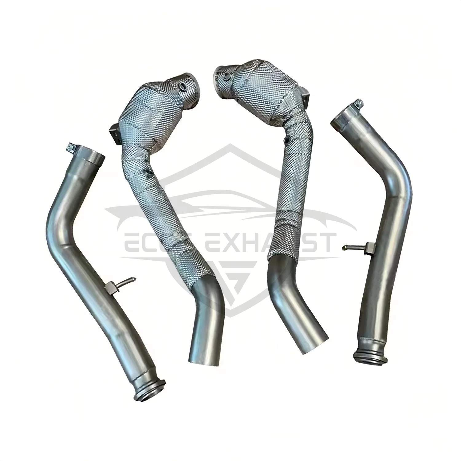 

Sports Downpipe With Heat Shield For Mercedes G63 500 550 W464 Aggressive Exhaust Sound High Flow Performance Upgrade