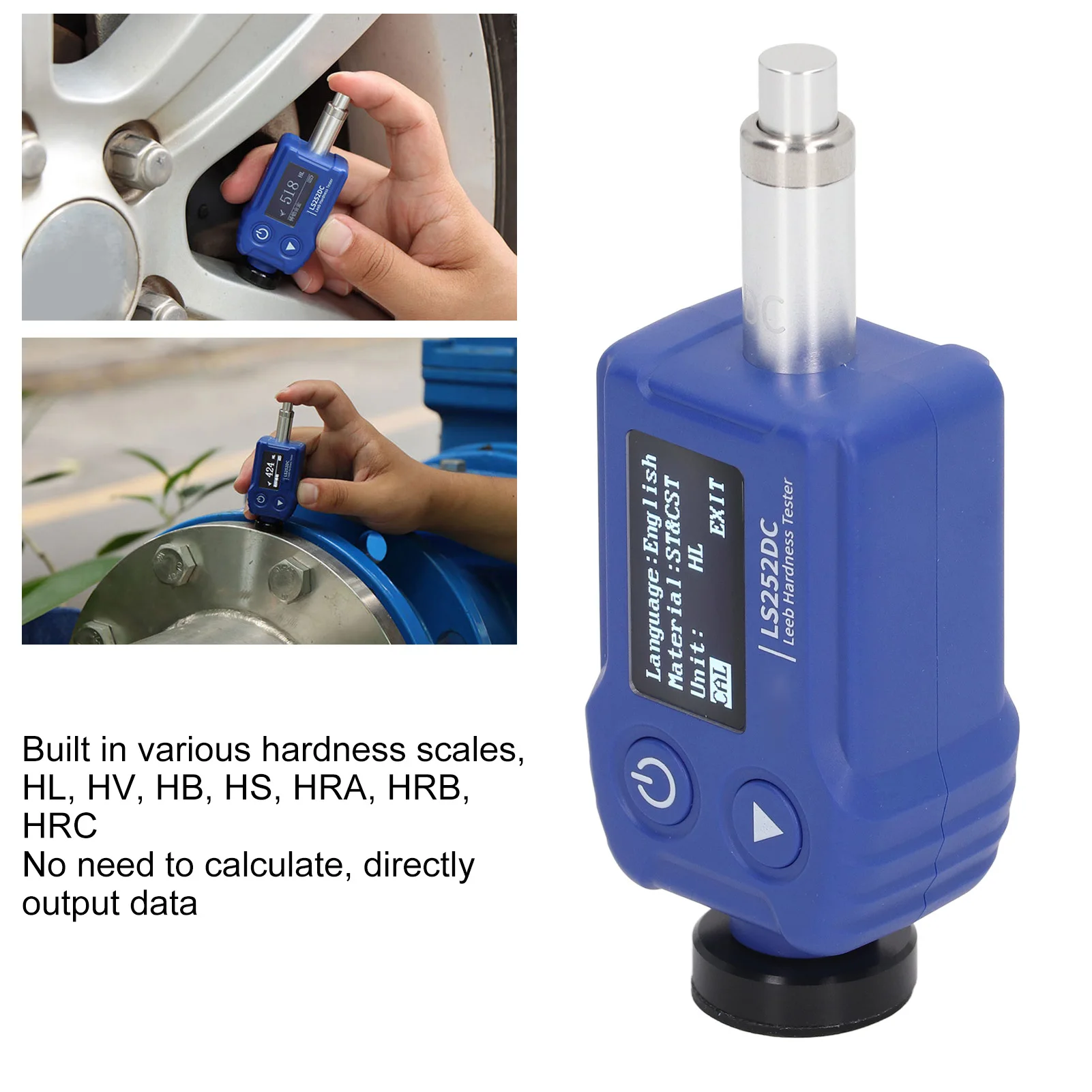 경도 시험기 디지털 경도 시험기 HL HV HB HS HRA HRB HRC 휴대용 금속 경도 게이지 듀로미터 경도계