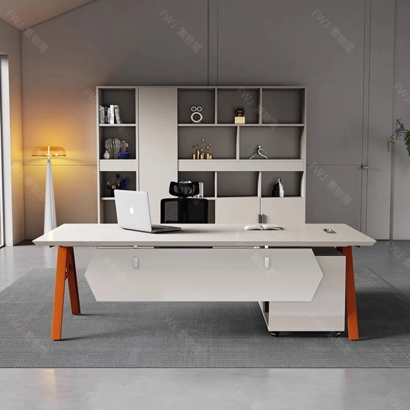 

Роскошный стол для босса середины века, дизайн большого размера, современное творчество, офисный стол, минималистичный шкаф, мебель mesa para escritório