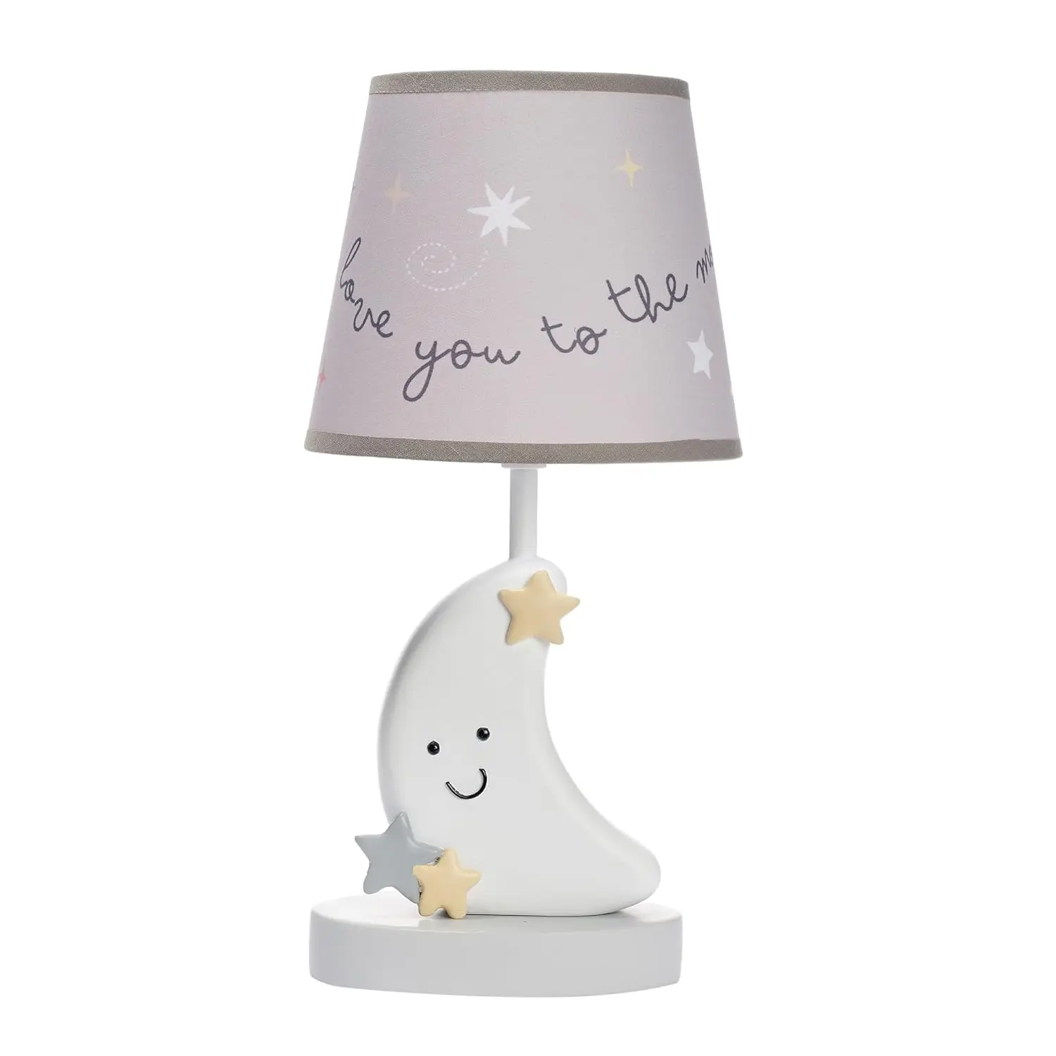 

Celestial Moon Nursery Lamp with Shade and Bulb for Baby's Bedtime