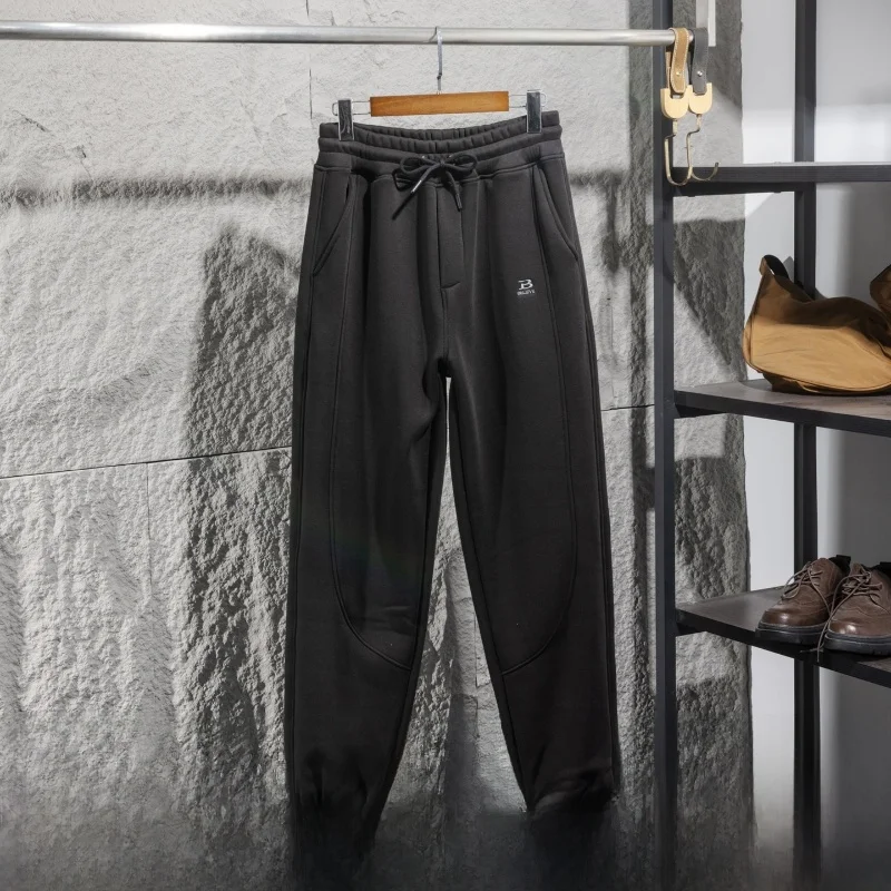 

Men's Fce Lined Thiened 3D Tailored Autumn Winter Sports Casual Pants Elastic Waist Warm Comfortable Sweatpants