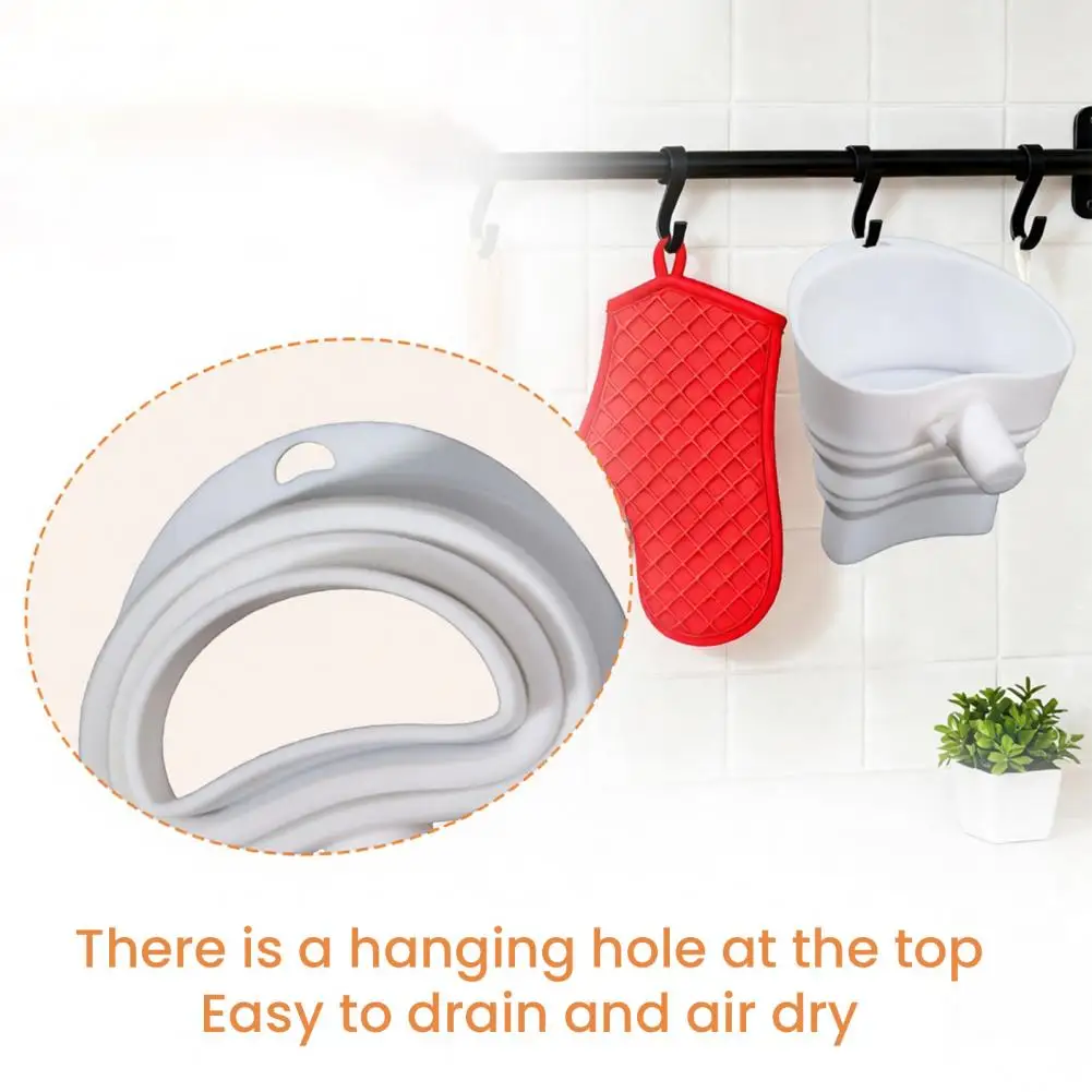 Herramienta para hornear sin desorden, accesorio de embudo de harina para batidora de pie Kitchenaid Artisan Ksm150, embudo plegable de silicona para hornear