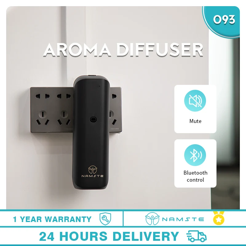 Namste-máquina de aromaterapia, difusor de fragancia eléctrico, ambientador para el hogar con Bluetooth, purificador de aire montado en la pared, 300m ³ cobertura