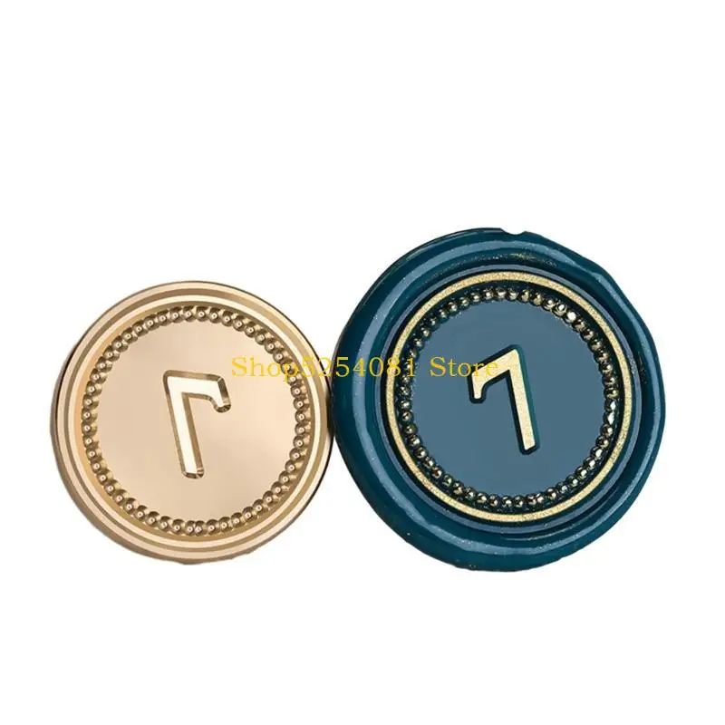 AXYC Sealing Wax Stamp Number Series Wax Seal Stamp for Christmas Card Decorations