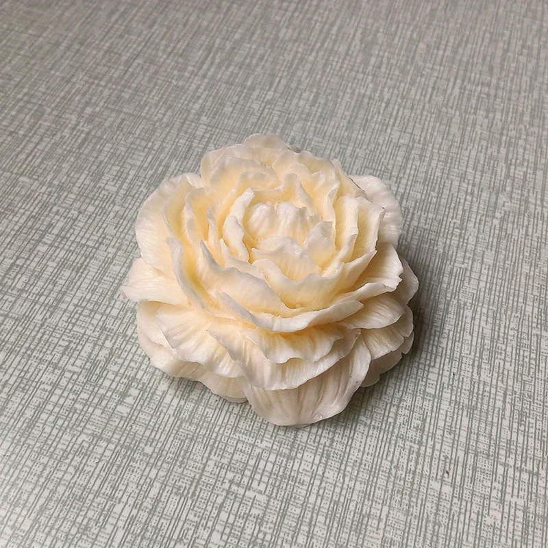1pc Simulation Peony Chocolate Mold, 3D Silicone Mold, Candy Mold, Fondant Mold, Soap Mold, for DIY Cake Decorating Tool view 6