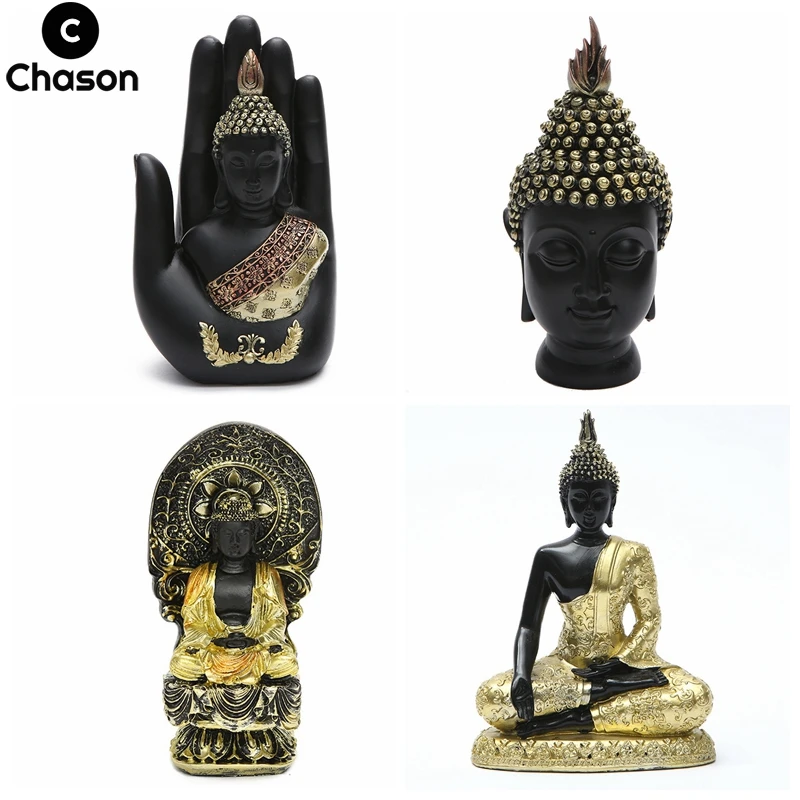 Thailand Thai Buddha Hand Tibetan Little Monks Figurines Statues Sculptures Desktop Maison Ornaments Zen Home Decor Decoration