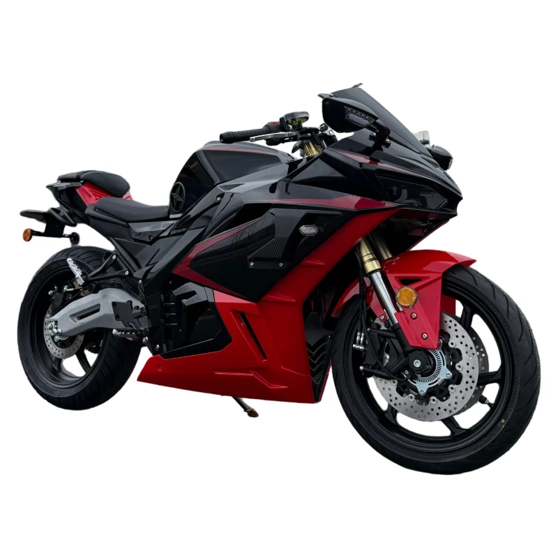 Long Range Electric Motorcycle 5000W Mid Chain Drive Motor 72V Removable Lithium Battery Adult Street E-Motorbike