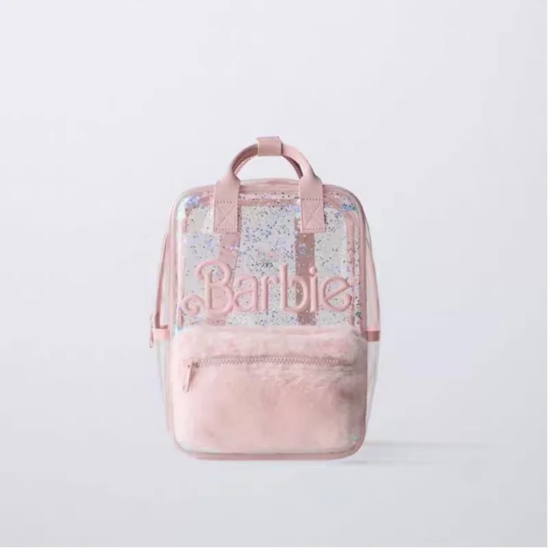 

2025 New Style Children's Boys and Girls' Barbie Pink Cartoon Cute Mini Backpack
