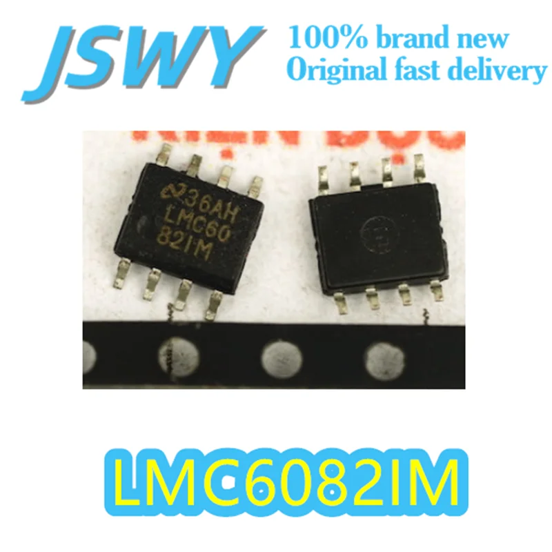 

(10/50 pieces) LMC6082IM original genuine SOIC-8 package dual-channel precision op amp 1.8MHz bandwidth Electronics