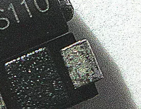 

SS110, SB1100, SR1100 Schottky diodes, surface mount DO-214AC, SMA connector