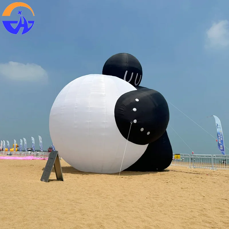 Modelo de aire de burbujas humanoide de gran tamaño con dibujos animados inflables: accesorios decorativos para actividades al aire libre y festivales musicales