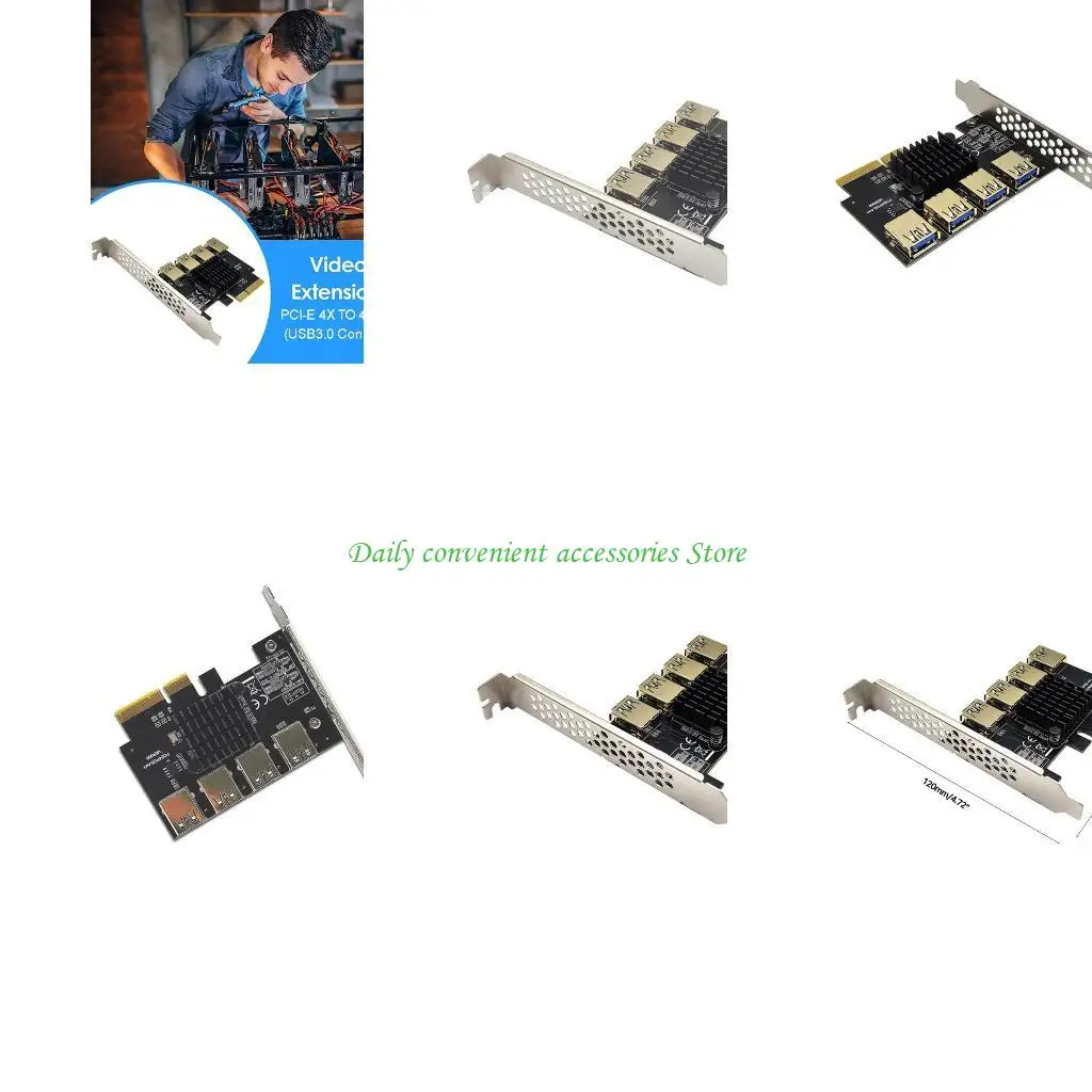 

97QB PCI-E до 4 USB Card для x16 Graphics Golded Pcie Adapter Card