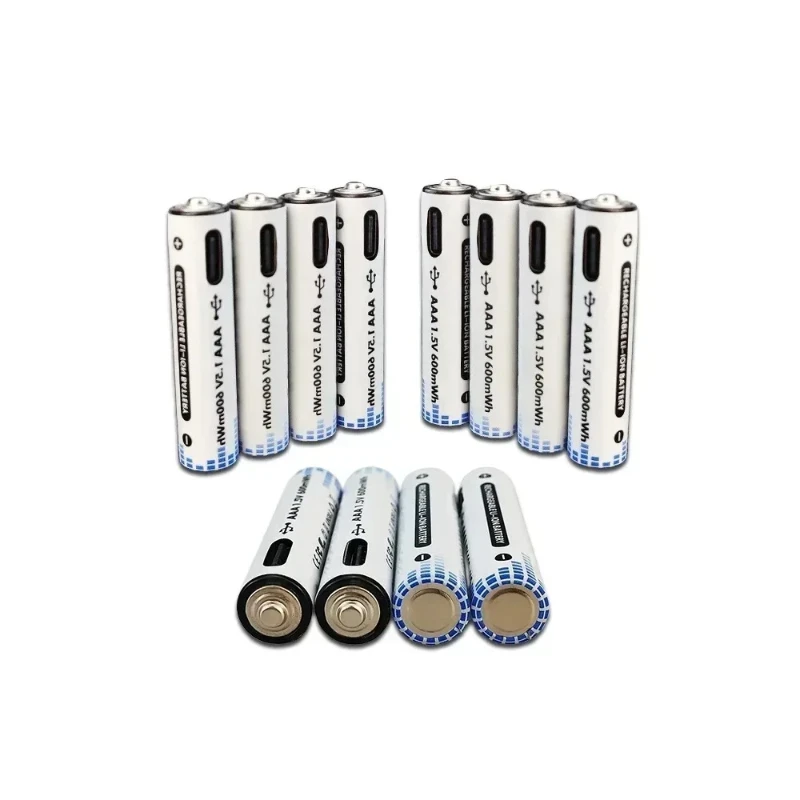 600mAh USB 1.5V AAA Rechargeable Batteries Li-ion Battery For Remote Control Mouse Electric Toy Battery rechargeable battery