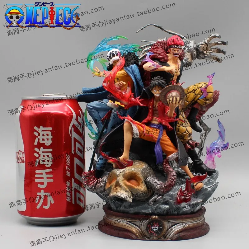 

Фигурки аниме One Piece Luffy Kidd Law худшего поколения, 22 см