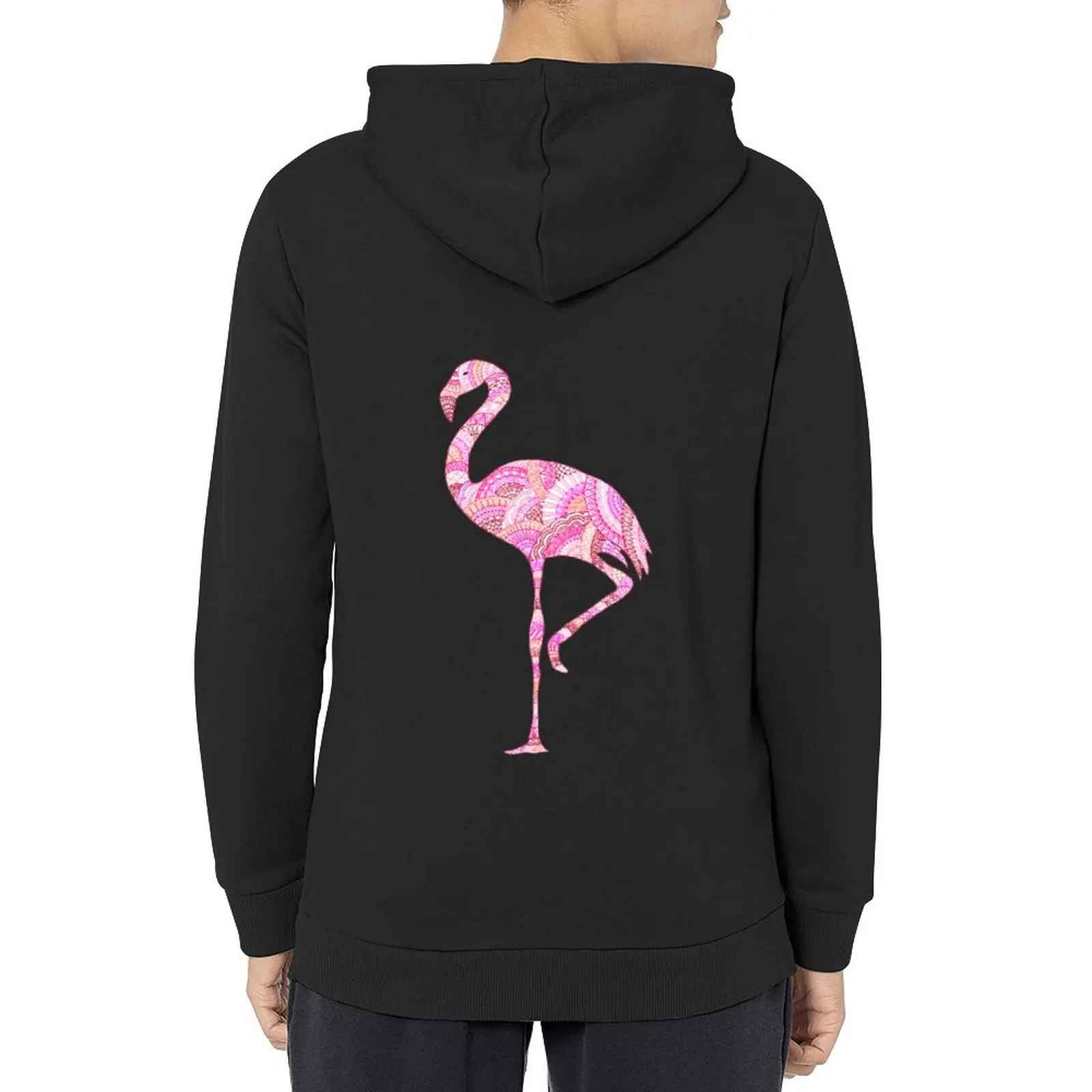 

Pretty Pink Flamingo Pattern Doodle Hoodie autumn jacket men mens designer clothes hooded shirt hoodie man