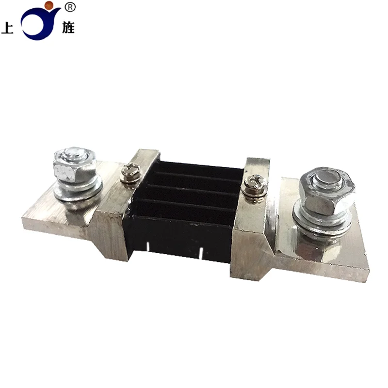 1Pcs FL-2 Shunt 60A 75A 100A 150A 200A 250A 300A 400A 500A 75mV Welding Machine Brass Resistor DC Shunts For Current Panel Meter