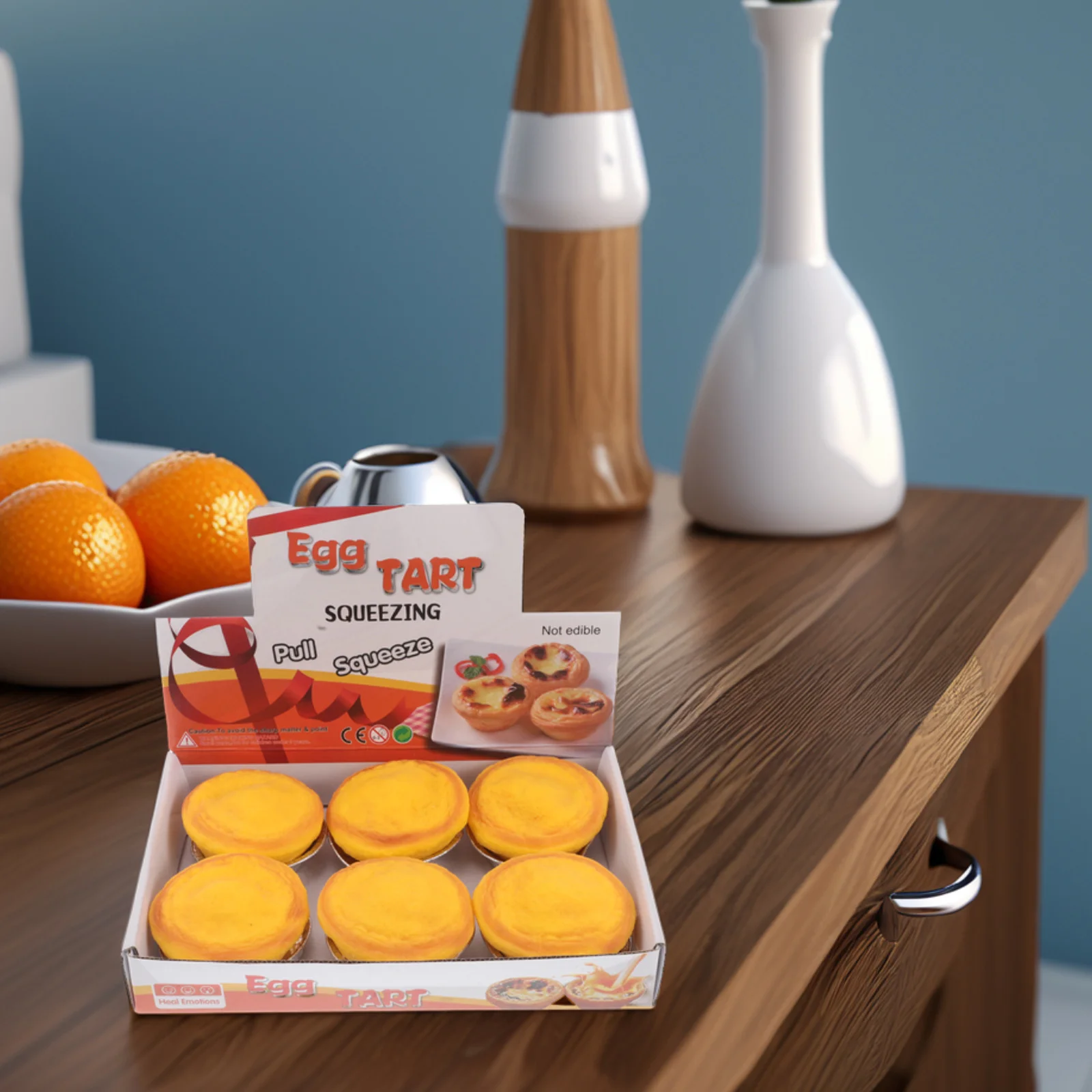 ไข่สควิชชี่ 6 ชิ้น ของเล่นบีบคลายเครียดเหมือนจริงสำหรับเด็กและผู้ใหญ่ พกพาสะดวก เหมาะสำหรับใส่ในถุงของขวัญ