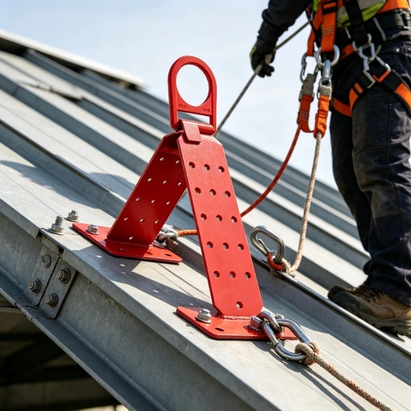 Anti-Fall Roof Anchor Bracket, Durable Safety Hook, Household Fixed Point for Stair Maintenance & High-Altitude Access