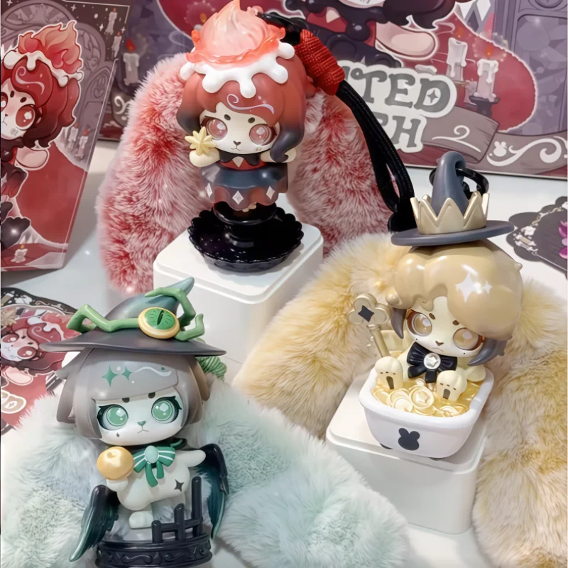 

Hot Kabu Rabbit Fugitive Witch Series Blind Box Vinyl Plush Pendant Cute Doll Desktop Decoration Trendy Play Girl Fashion Gift