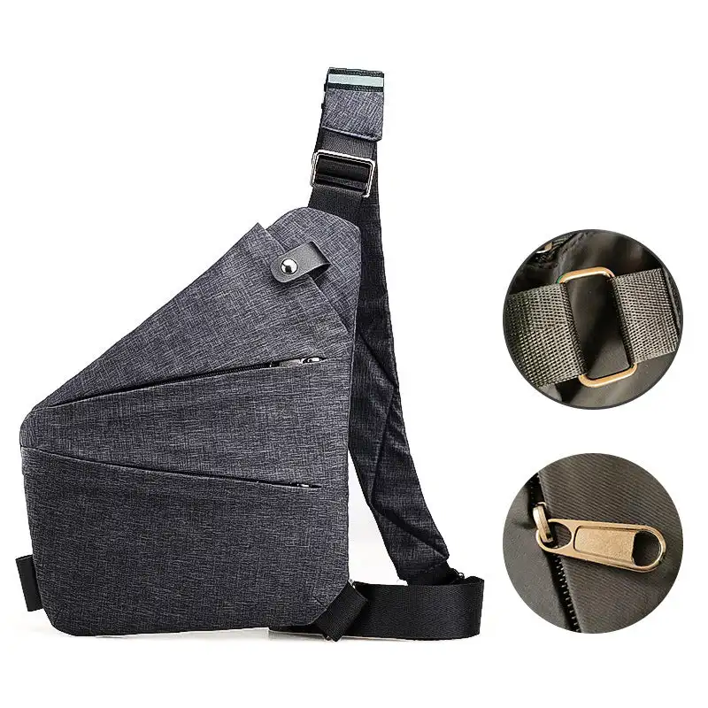 Bolso Personal flexible para hombre, bandolera cruzada para zurdos y diestros, bandolera de hombro multifunción, paquete de pecho de mensajero corto