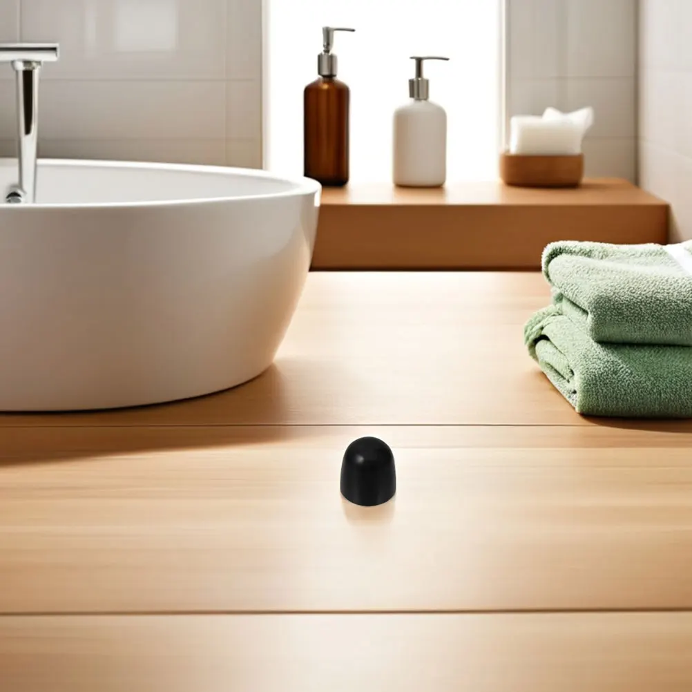 

2Pcs Black Toilet Bolt Caps Decorative Plastic Screw Covers 12mm Inner Diameter Bathroom Bolt Covers Waterproof Protective Screw