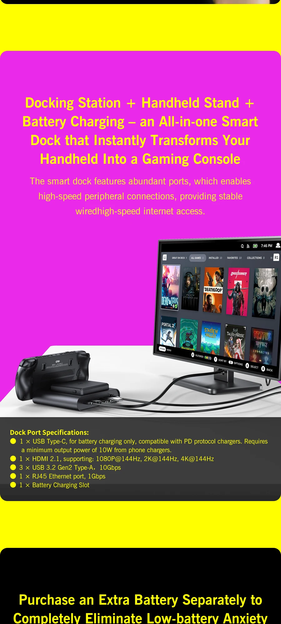 GPD WIN 5 Handheld Gaming Laptop Portable Gaming Entertainment with Laptop Functionality