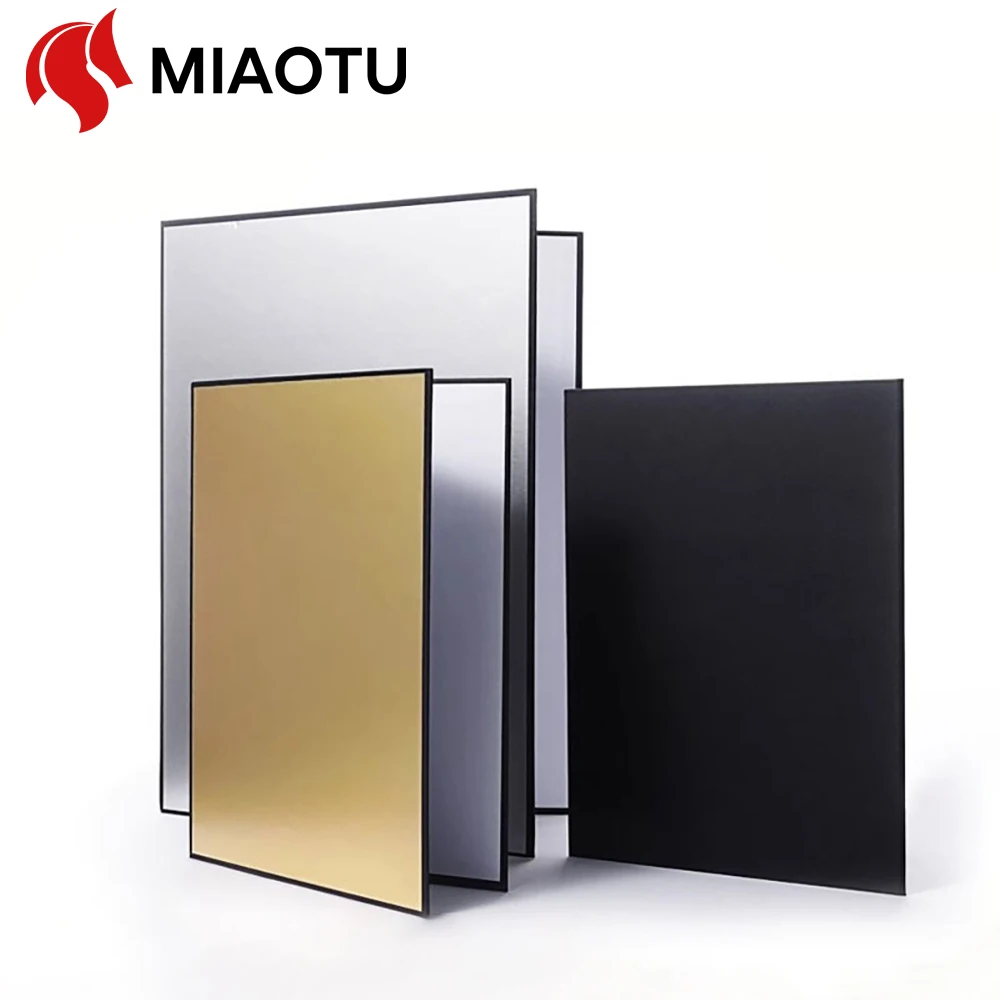 

MIAOTU A3/A4 Camera Photography Collapsible Cardboard White Black Gold Silver Reflector Absorb Light Thick Reflective Paper