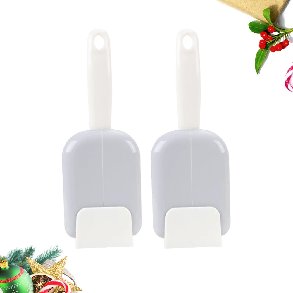 2Sets Innovative Rice Spoon Holder Organizer Excellent Quality Gift Friends Families Kitchen Tool Pink Rice Spoon Holder