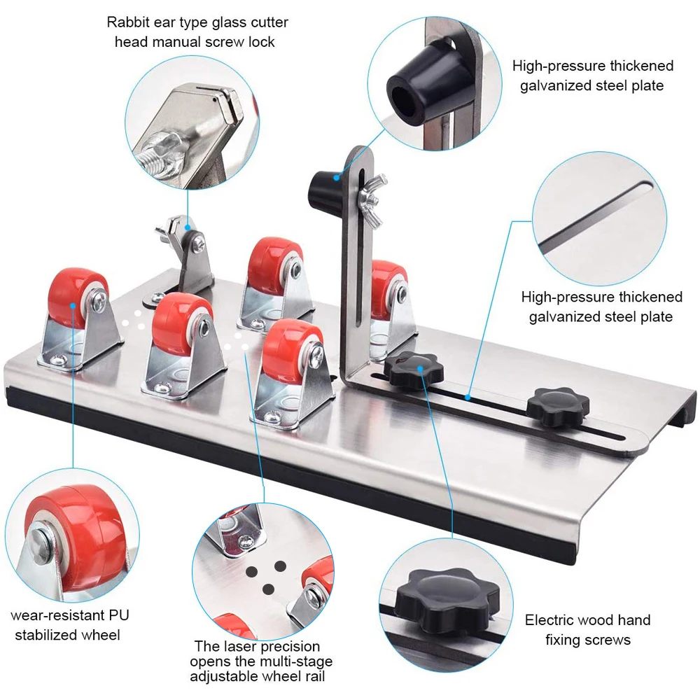 DIY Glass Bottle Cutter Adjustable Sizes Metal Glassbottle Cut Machine for Crafting Wine Bottles Household Decorations Cutting