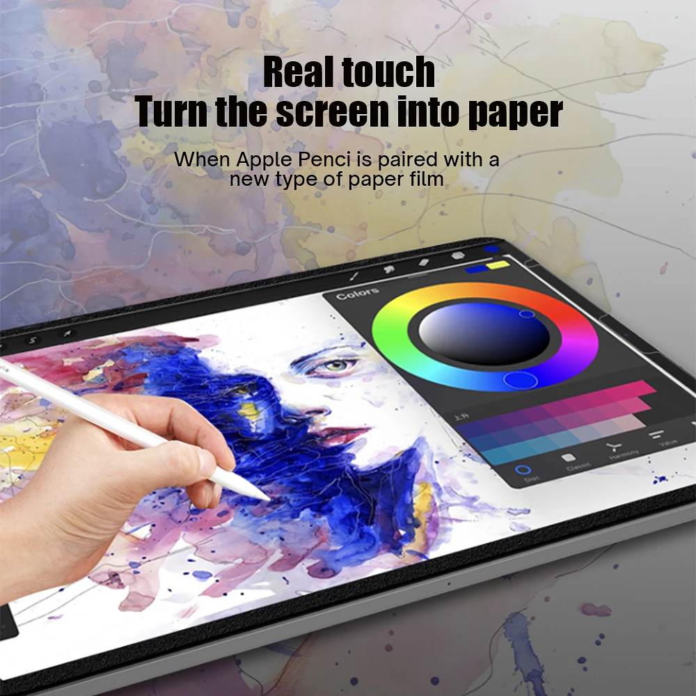 Film Pelindung Layar Paperlike Film Tekstur Kertas Magnetis Mudah Dilepas Reflektif Rendah untuk Ipad Pro 11 Air 4 10.9 Generasi Ke-9