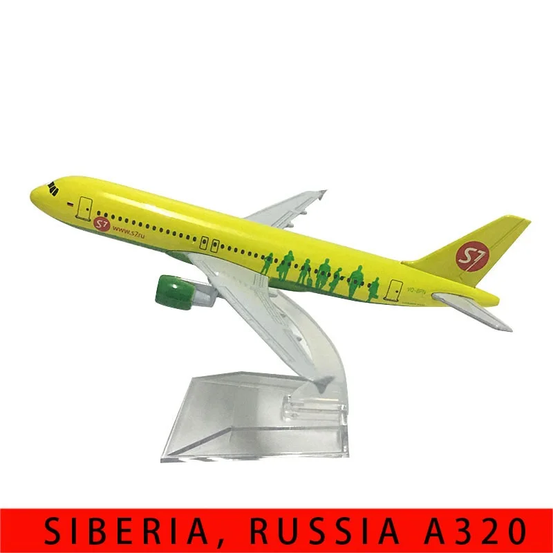 JASON TUTU 16cm  Aeroflot-Russian Siberian Airlines Airbus 320  Airways Airplane Model Plane Diecast Metal 1/400 Scale Planes