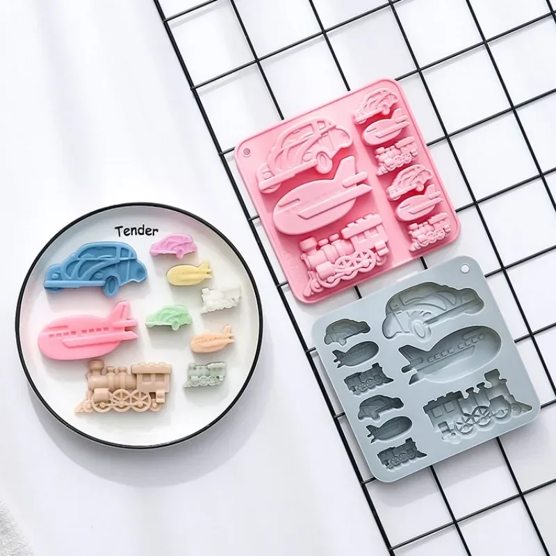 9 Even Different Sizes of Classic Cars, Airplanes, Trains, Silicone Molds, Epoxy Cake, Chocolate Molds Baking Accessories
