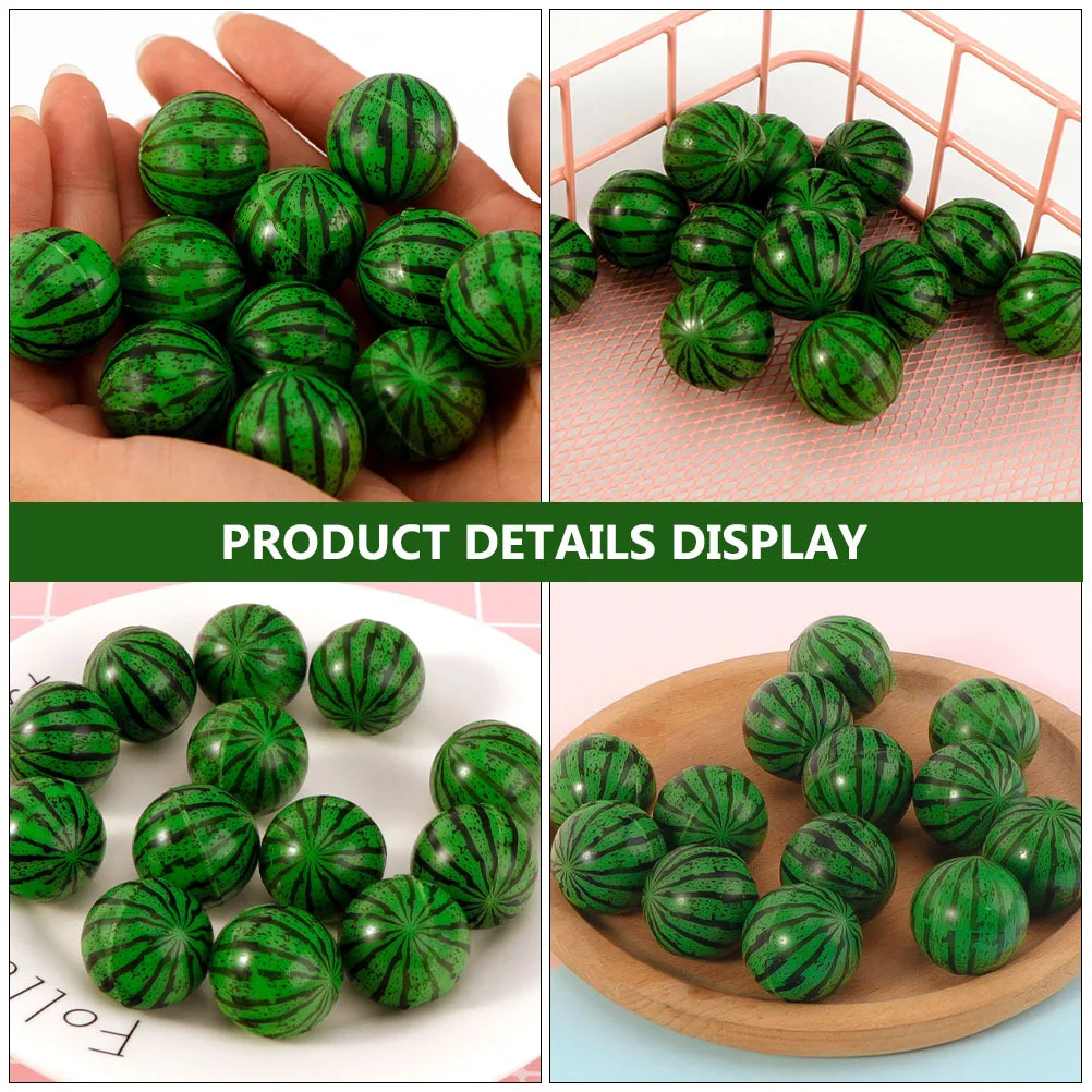 Pelotas de rebote de 20 piezas, pelotas hinchables de sandía, creativas y ligeras para niños, coordinación manual, pelota de juego de empotrado para el hogar y la escuela