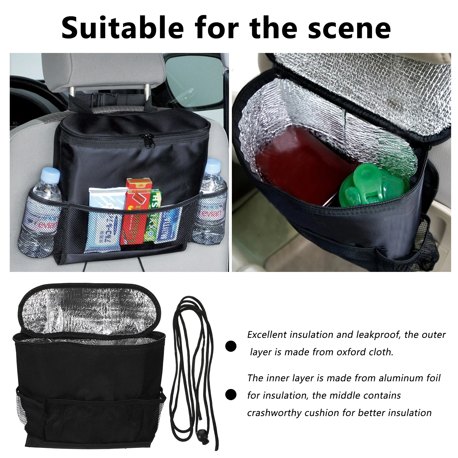 

2 Pcs Cooler Bag Car Insulation Automotive Backpack Coolers Insulated Leak Proof