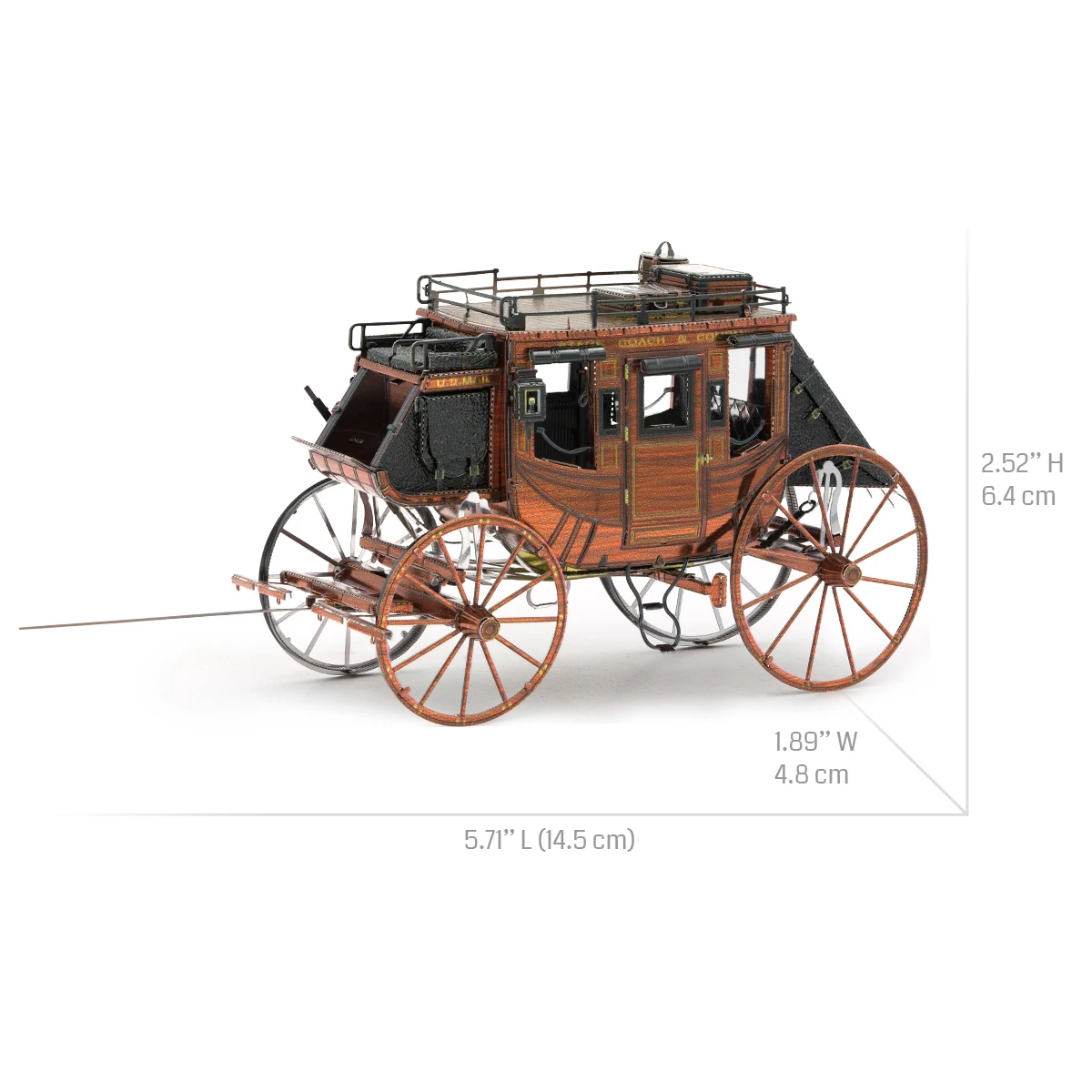 carriage 3D Metal Puzzle model kits DIY Laser Cut Puzzles Jigsaw Toy For Children