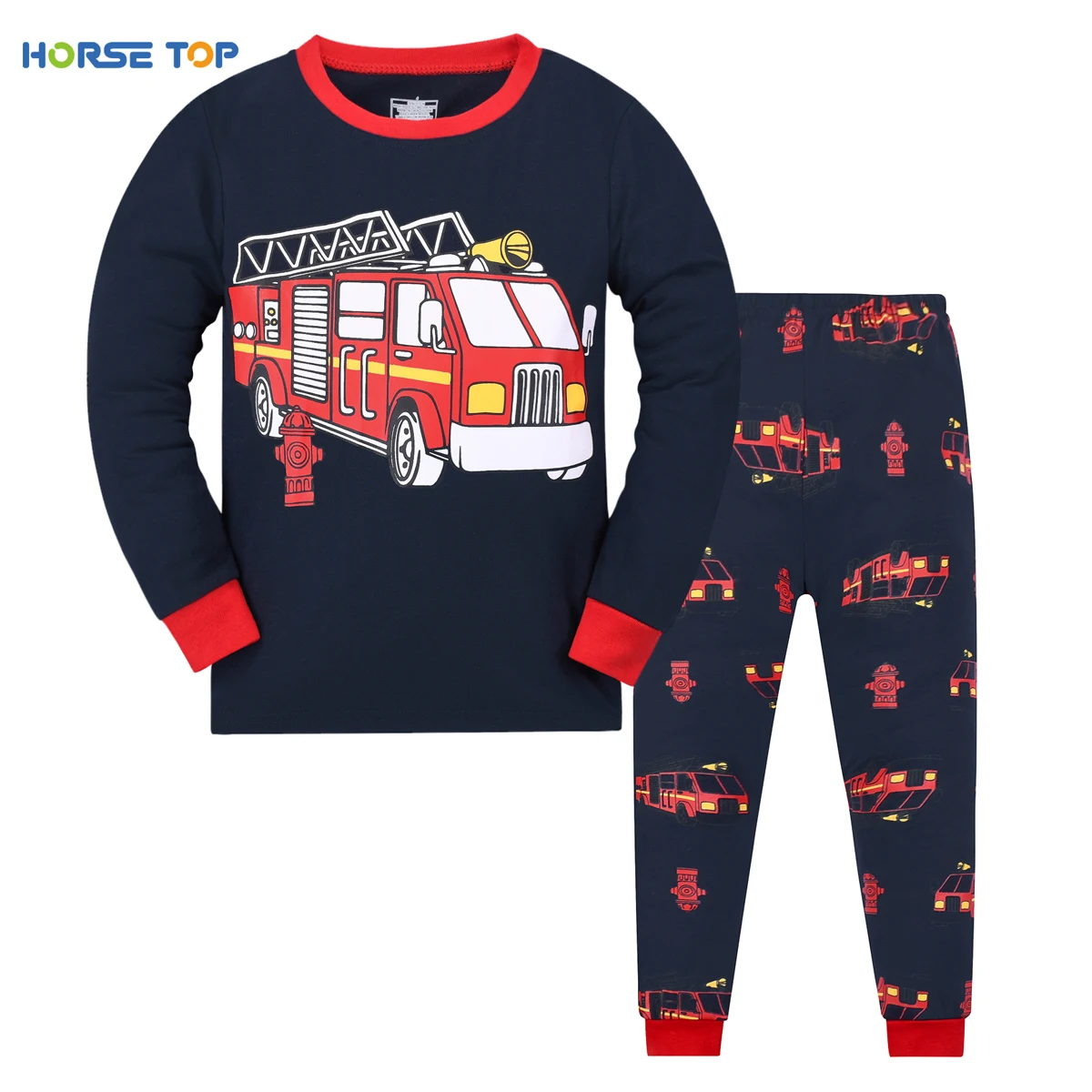 Toddler Boys Pajamas Little Kids 2 Piece Truck Pjs Sleepwear Clothes Sets 2-9 Years