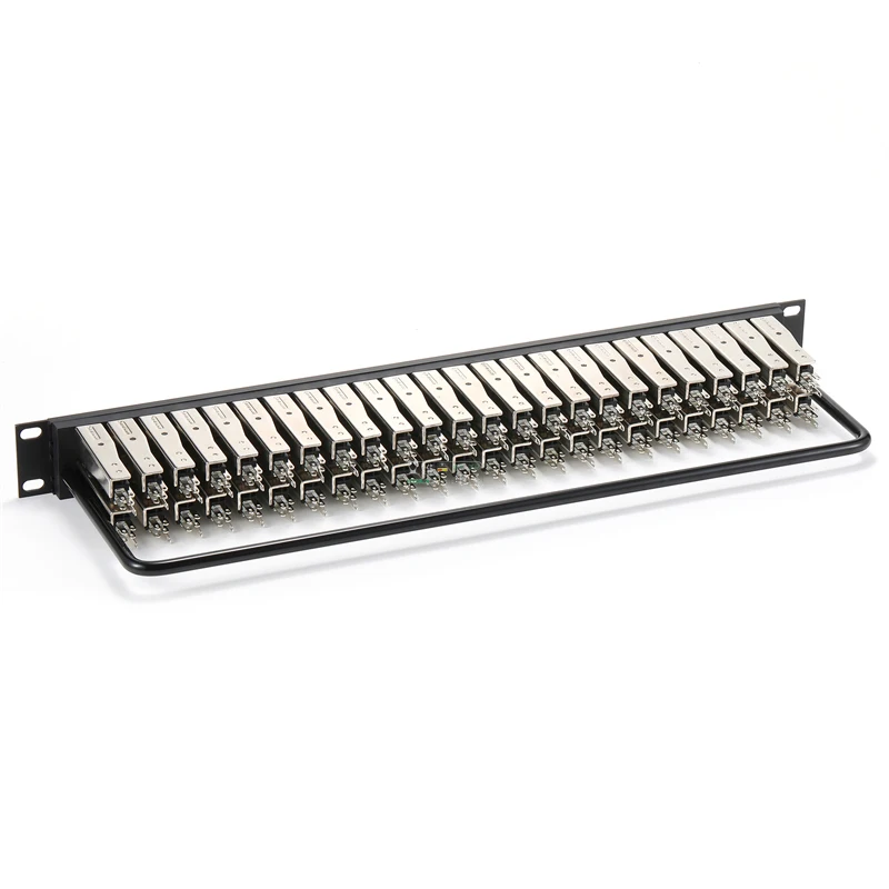 Neutrik's REAN TB 1/4'' Soldering Patch Bay AES/EBU Digital Signal Jack BPO 316 / MIL-P-642/2 Cabinet Audio Patch Panel LF48-1O