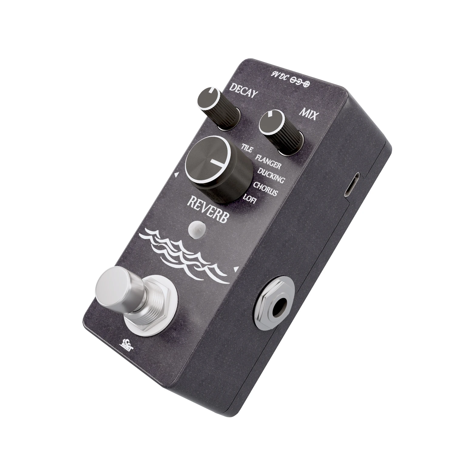 ISET RB-01 Digital Reverb Guitar Effect Pedal with 9 Modes Guitar Effect Pedal for Electric Guitar Bass True Bypass