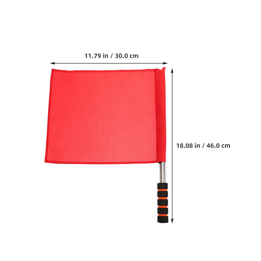 4Pcs Sports Commanding Flags Athletics Training Signal Flags Referee Volleyball Soccer Linesman Football Traffic Warning