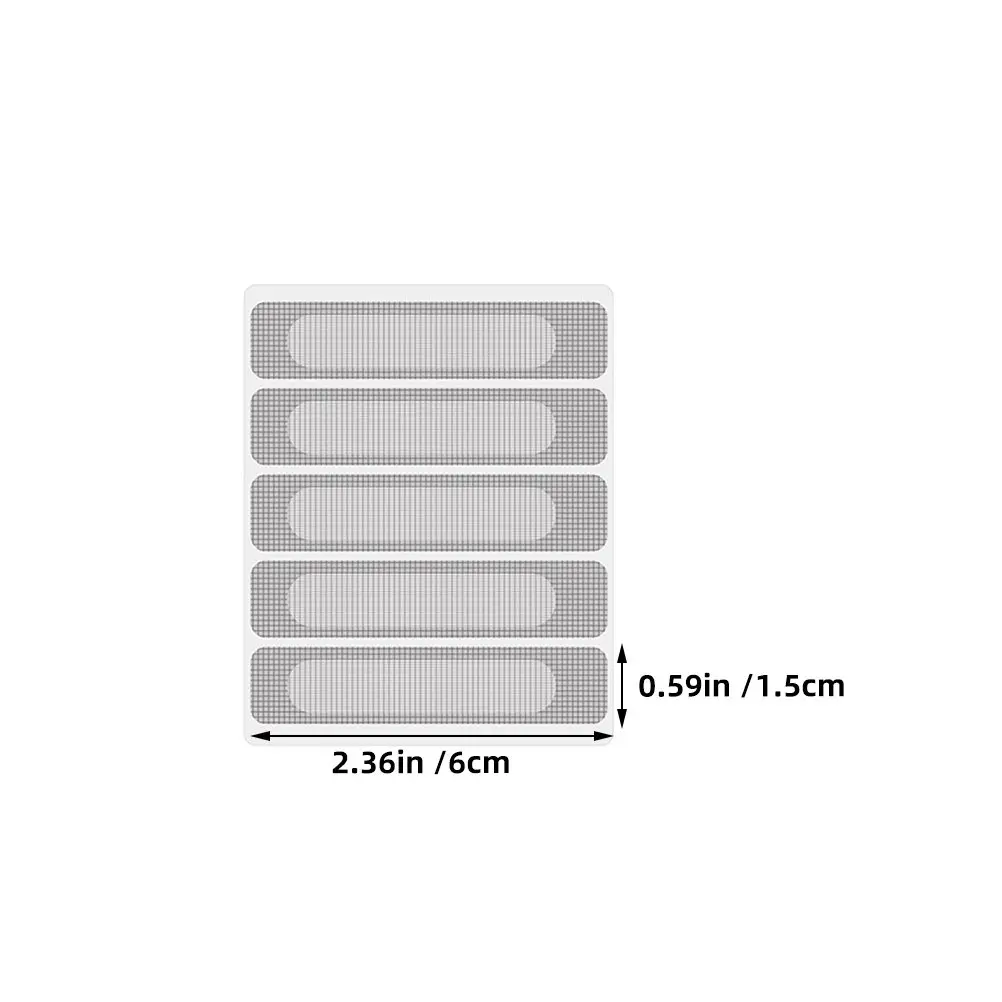 25Pcs Window Screen Repair Tape Fiberglass Mesh Sticker High Viscosity Strong Adhesive Lightweight Breathable for Door Tent Pool