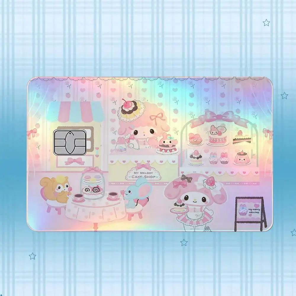 My M-Melody Laser-Holografischer Karten-Skin-Aufkleber für Kredit- und Debitkarten – 4 Stück/Set, wasserfester, kratzfester Schutz – Detail 6