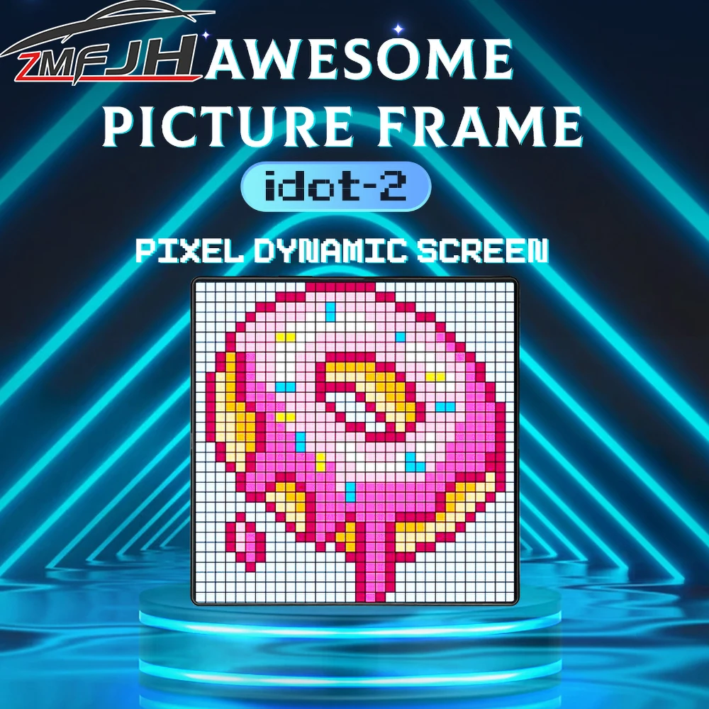 

Умный DIY текстовый узор, анимация, светодиодный пиксельный матричный экран, управление через приложение, настольный декоративный светильник, программируемый ночник для дома