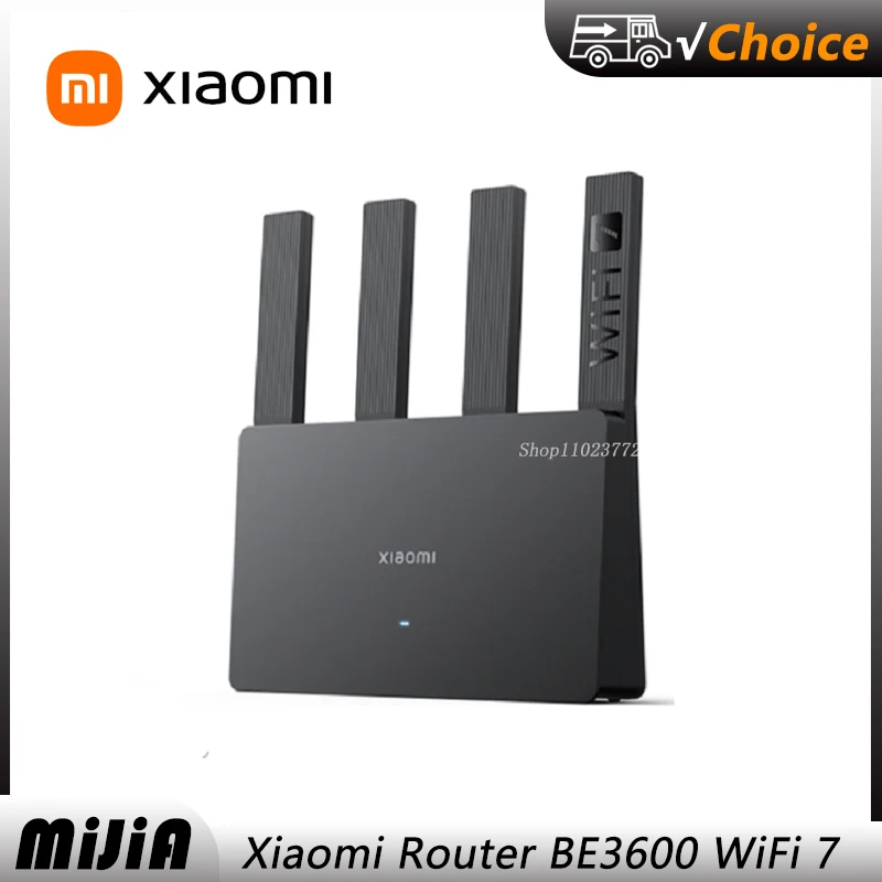 

Xiaomi WiFi 7 Router BE3600 3570Mbps MLO Dual-Band Aggregation Dual WAN LAN Gaming Acceleration Mesh Network Repeater Extender