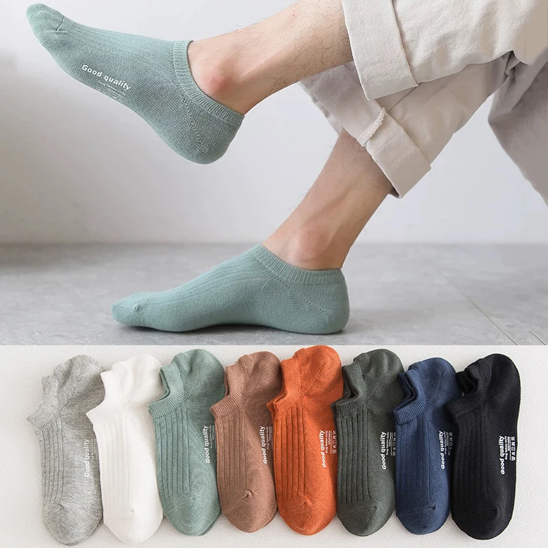 High Quality 3 Pairs Man Cotton Short Socks Fashion Breathable Mesh Men Comfortable Solid Color Casual Ankle Sock Pack Male