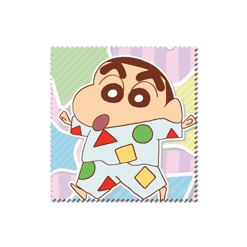 Crayon Shin-chan Cartoon Cute, Glasses Cleaner Microfiber Cleaning Cloth Glasses Cloth Lenses Mobile Phone Screen Cleaning